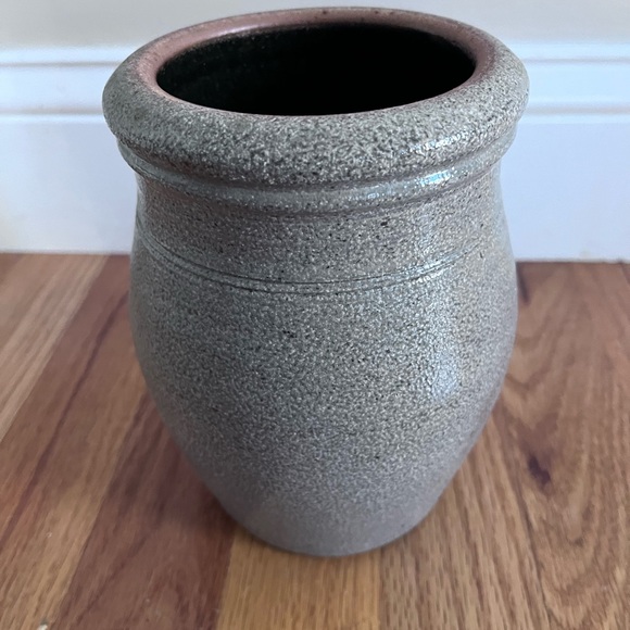 Rowe pottery works 1985 blue heart case cannister stoneware - Picture 3 of 3